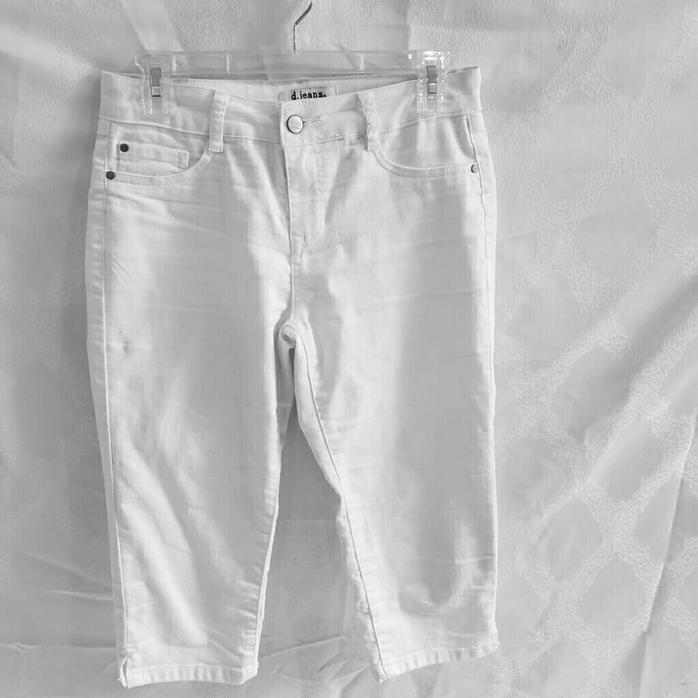 White Capri Shorts